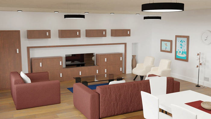 Interior 3D Salón